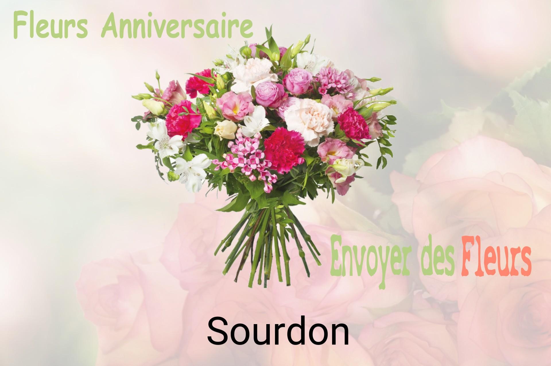 Bouquet de fleurs d’anniversaire livré à Sourdon